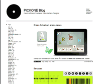 Tablet Screenshot of blog.pickone.de